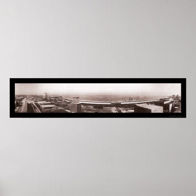 Affiche Galveston Bay TX Photo 1910 (Devant)