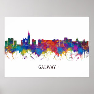 Affiche Galway Ireland Skyline