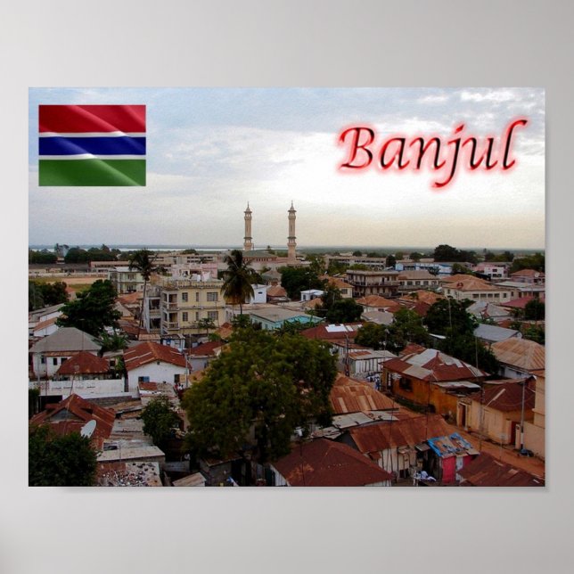 Affiche Gambie - Banjul - (Devant)