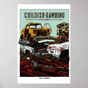 Affiche Gambino Chicago Final