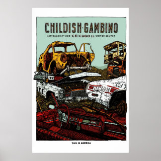 Affiche Gambino Chicago Final