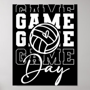 Affiche Game Day Sports Game Day Volleyball