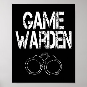 Affiche Game Warden menottes Lazy Costume Halloween