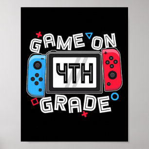 Affiche Gamer Byck To School Jeu Amusant Pour Enfants De 4