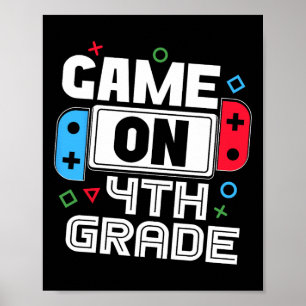 Affiche Gamer Ck À L'école Jeu Drôle 4e Enfants Garçons 