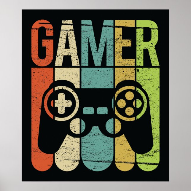 Affiche Gamer (contrôleur de jeu) (Devant)