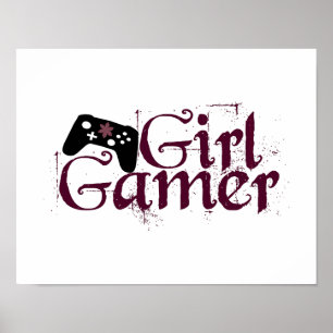 Affiche Gamer de fille