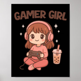 Affiche Gamer fille