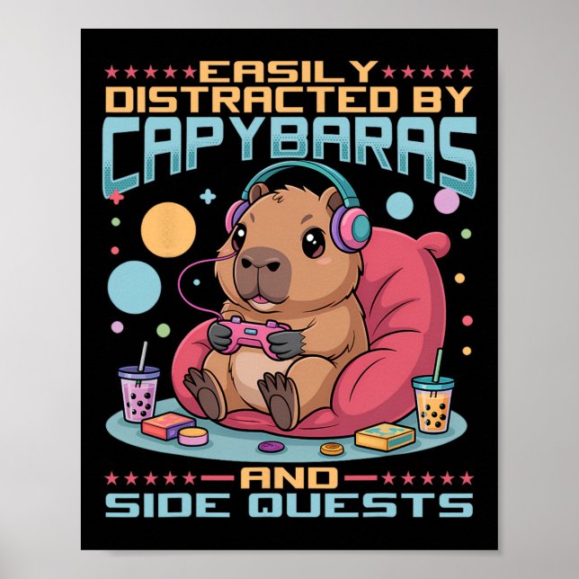 Affiche Gamer Gaming Capyra Video Game 1  (Devant)