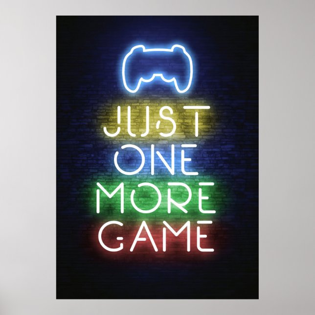 Affiche Gamer Gift | Gamer Juste Un Jeu De Plus (Devant)