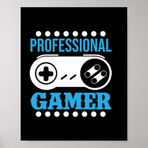Affiche Gamer Gift Professional Gamer