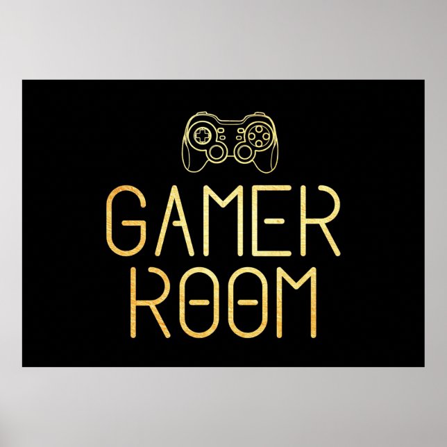 Affiche Gamer Gift | Salle de jeu (Devant)