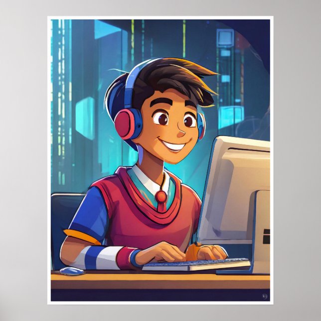 Affiche Gamer - Imprimer (Devant)