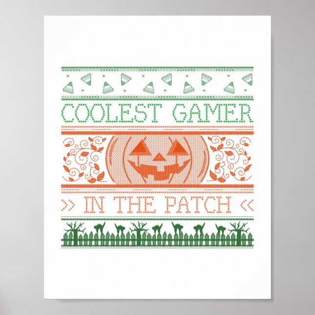 Affiche Gamer Le Plus Coolle Dans Le Patch (Devant)