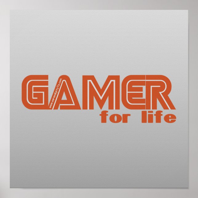 Affiche Gamer pour la vie (Devant)