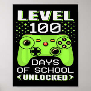 Affiche Gamer Suden 100H Jour Eacher 100 Jours D'École