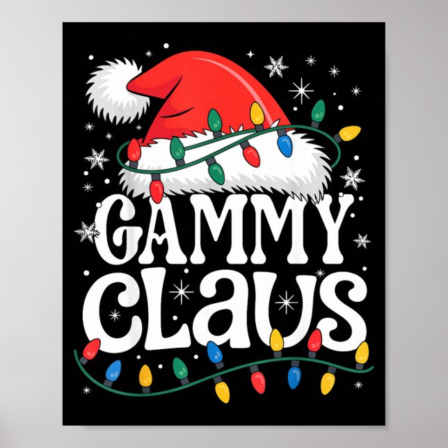 Affiche Gammy Claus Funny Xmas Christmas Grandma Holiday S (Devant)
