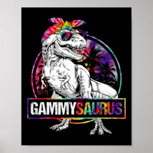 Affiche Gammysaurus Dinosaure Gammy Saurus Famille Assorti