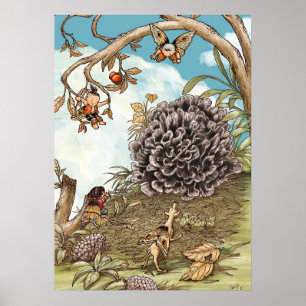 Affiche Ganba Fungus Wall Art — Yunnan Storybook