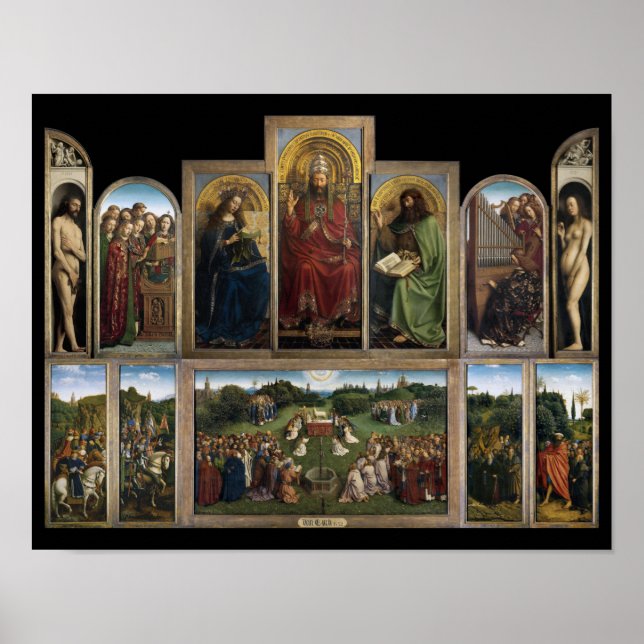 Affiche Gand Altarpiece, Van Eyck Brothers (Devant)