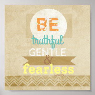 Affiche Gandhi citation typographie d'affiche texte inspir