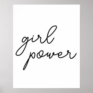 Affiche Gang de Filles Design Féminisme Moderne Puissance