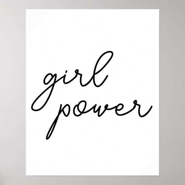 Affiche Gang de Filles Design Féminisme Moderne Puissance  (Devant)