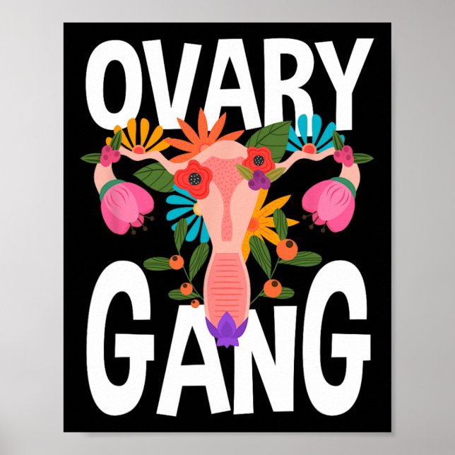 Affiche Gang Uterus Ovarien féminisme féministe (Devant)