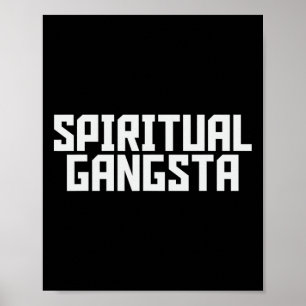 Affiche Gangsta Spirituel Amateur de Yoga de Méditation Sp