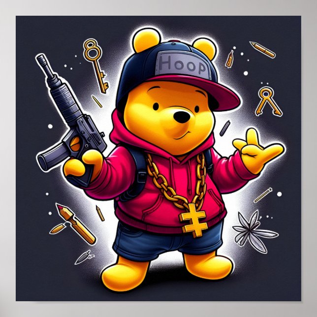 Affiche Gangsta Winnie l'Ooh 1 (Devant)