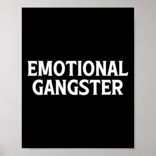 Affiche Gangster émotionnel - Méditation de Yoga amusant M