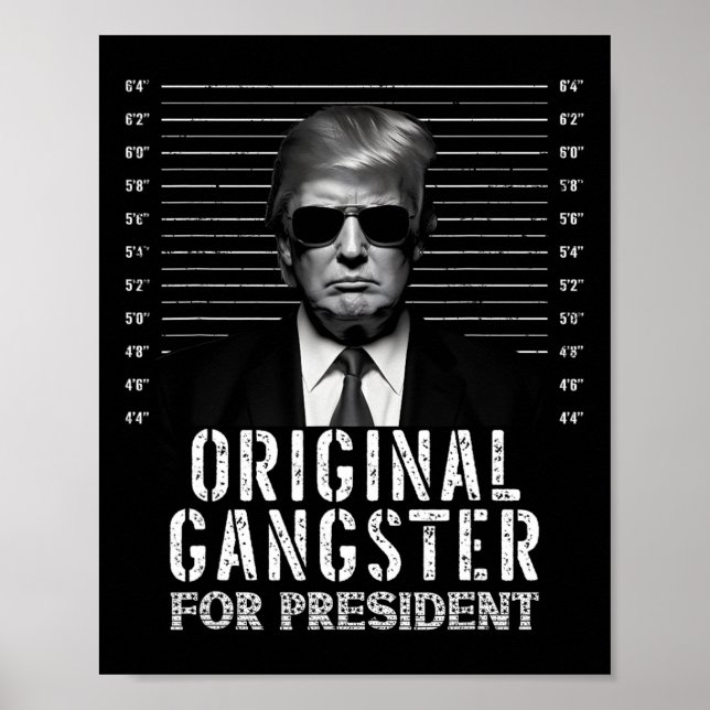 Affiche Gangster Pour Le Président Donald Trump Mushot (Devant)