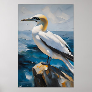 Affiche   Gannet   Style de peinture