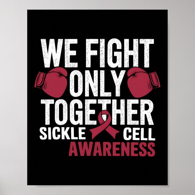Affiche Gant de boxe de sensibilisation à la faucille Nous (Devant)