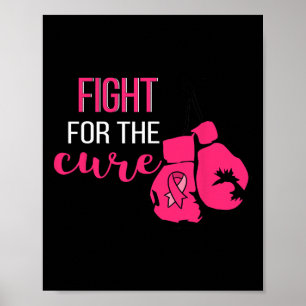 Affiche Gants de boîte de sensibilisation au cancer du sei