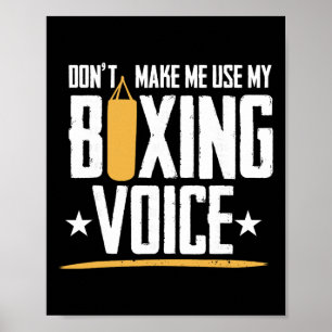 Affiche Gants de boxe anglaise G de kickboxing Boxer F