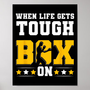 Affiche Gants de boxe anglaise G de kickboxing Boxeur F