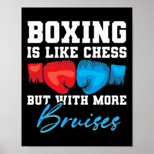 Affiche Gants de boxe anglaise G de kickboxing Punching Bo
