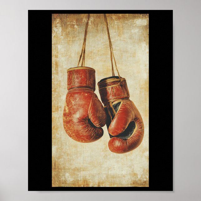 Affiche Gants de boxe Boîte de sport Invite Mixed martial  (Devant)
