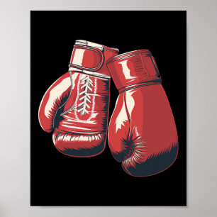 Affiche Gants de boxe Combat Sport Boxe Étudiant