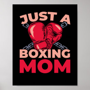Affiche Gants de boxe de boxeur - Sparring juste une boxeu