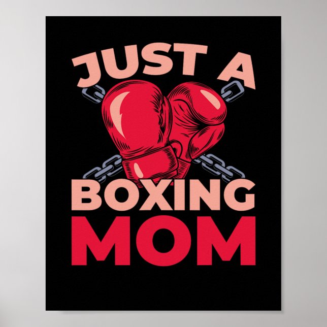 Affiche Gants de boxe de boxeur - Sparring juste une boxeu (Devant)