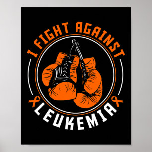 Affiche Gants de boxe de soutien et de sensibilisation à l