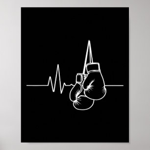Affiche Gants De Boxe Et Coeur