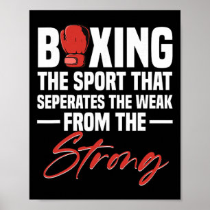 Affiche Gants de boxe G de kickboxing avec poings de shado
