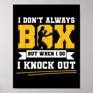 Affiche Gants de boxe G de kickboxing de boxe anglaise Box