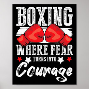 Affiche Gants de boxe G de kickboxing de boxe anglaise Box
