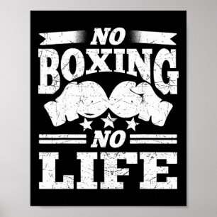 Affiche Gants de boxe Gants de boxe Pas de boxe Pas de vie
