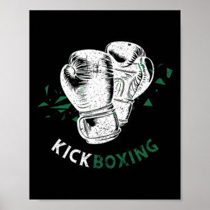 Affiche Gants de boxe kickboxing