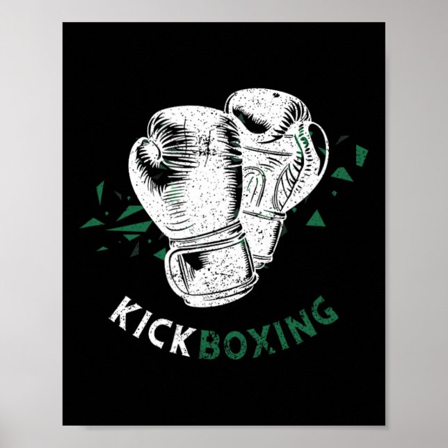 Affiche Gants de boxe kickboxing (Devant)